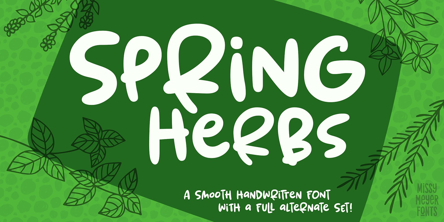 폰트 Spring Herbs